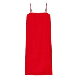 DONNI. | Dresses | Donni Black Linen Dress With Spaghetti Straps | Poshmark